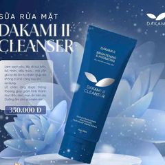 Sữa Rửa Mặt Dakami II - Sạch Bã Nhờn, Kiểm Soát Dầu, Không Chứa Cồn, Dành Cho Da Dầu Mụn, Giúp Thoáng Mát và Ẩm Mượt Da