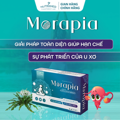 Viên uống Morapia hỗ trợ hạn chế u xơ tử cung cho nữ giới - Thực phẩm chức năng thiên nhiên 30 viên