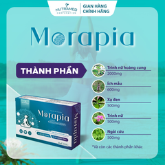 Viên uống Morapia hỗ trợ hạn chế u xơ tử cung cho nữ giới - Thực phẩm chức năng thiên nhiên 30 viên
