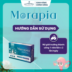 Viên uống Morapia hỗ trợ hạn chế u xơ tử cung cho nữ giới - Thực phẩm chức năng thiên nhiên 30 viên