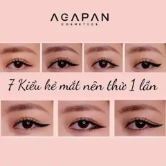 Bút Kẻ Mắt Agapan Waterproof Eyeliner Đen 0.5g - Chống Nước, Nét Kẻ Rõ Ràng, Dễ Sử Dụng Cho Mọi Tình Huống Trang Điểm