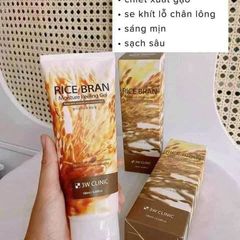 Tẩy Da Chết Gạo 3W Clinic Rice Brown Moisture Peeling 180ml - Làm Sạch Tế Bào Chết, Dưỡng Ẩm, Đem Lại Làn Da Sáng Khỏe