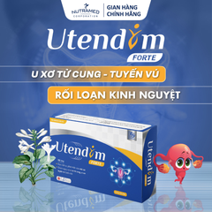 Viên uống Utendim Forte hỗ trợ cải thiện u xơ tử cung và tuyến vú - 100% thiên nhiên, 30 viên bổ trợ sức khỏe nữ giới