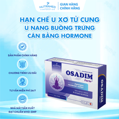 Osadim Forte - Viên uống hỗ trợ cân bằng hormone, cải thiện triệu chứng mãn kinh cho phụ nữ (40 viên) - Nutramed