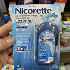 Kẹo Ngậm Cai Thuốc Lá Nicorette Lozenge Ice Mint 2mg - Giải Pháp Hiệu Quả Giúp Bạn Từ Bỏ Thói Quen Hút Thuốc