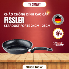 Chảo Chống Dính Fissler Stardust Forte 24cm - 28cm, Made in Germany, Lớp Phủ Siêu Bền, An Toàn Sức Khỏe, Nấu Ăn Đỉnh Cao