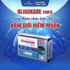 Oligokare Forte - Viên Uống Bổ Sung Dinh Dưỡng Tăng Cường Sinh Lực Cho Nam Giới Hiếm Muộn, Hỗ Trợ Tinh Trùng Khỏe Mạnh