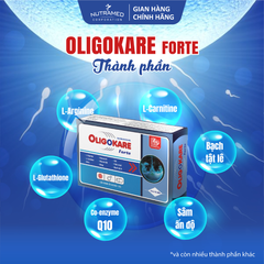 Oligokare Forte - Viên Uống Bổ Sung Dinh Dưỡng Tăng Cường Sinh Lực Cho Nam Giới Hiếm Muộn, Hỗ Trợ Tinh Trùng Khỏe Mạnh
