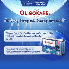 Oligokare Forte - Viên Uống Bổ Sung Dinh Dưỡng Tăng Cường Sinh Lực Cho Nam Giới Hiếm Muộn, Hỗ Trợ Tinh Trùng Khỏe Mạnh