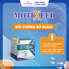 Viên Uống Motixeed Hỗ Trợ Sinh Lực Nam Giới - Tăng Cường Khả Năng Thụ Thai, Hỗ Trợ Đàn Ông Hiếm Muộn, 30 Gói x 5g