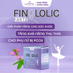 Gói uống Finololic Forte hỗ trợ giúp tăng khả năng thụ thai cho phụ nữ
