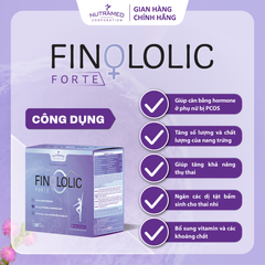 Gói uống Finololic Forte hỗ trợ giúp tăng khả năng thụ thai cho phụ nữ