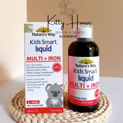 Nature's Way Kids Smart Multi + Iron 200ml - Bổ Sung Vitamin và Sắt Tăng Cường Sức Khỏe và Đề Kháng Cho Trẻ Em Từ 1 Tuổi
