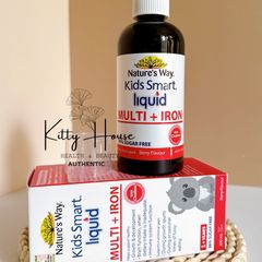 Nature's Way Kids Smart Multi + Iron 200ml - Bổ Sung Vitamin và Sắt Tăng Cường Sức Khỏe và Đề Kháng Cho Trẻ Em Từ 1 Tuổi