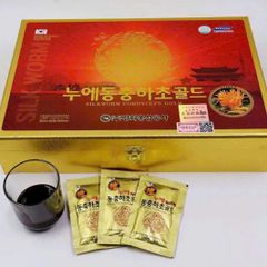 Nước đông trùng hạ thảo Kanghwa Gold King – Hỗ trợ sức khỏe, 60 gói trong hộp gỗ cao cấp, sản phẩm chất lượng từ Gyeongbuk