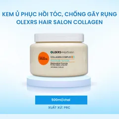 Kem Ủ Tóc Olexrs+ Hair Salon Collagen 500ml – Phục Hồi Tóc Hư Tổn, Mượt Tóc, Giảm Gãy Rụng
