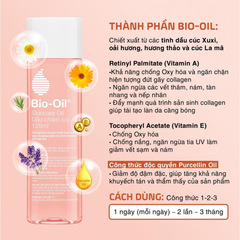 Dầu Chăm Sóc Da Bio-Oil - Hỗ Trợ Mờ Sẹo, Cải Thiện Rạn Da & Đều Màu Da, Dầu Dưỡng Da Thảo Dược 125ml