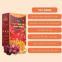 Trà Thảo Mộc Ngọc Cẩu Đông Trùng 7 Vị - Hộp 30 Gói Giải Khát Tự Nhiên Hỗ Trợ Sức Khỏe cho Người Lớn Tuổi