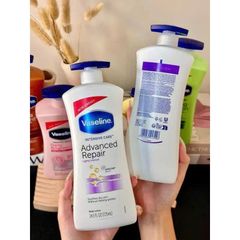 Dưỡng Thể Vaseline Healthy White 725ml - Kem Dưỡng Trắng Da Nguyên Liệu Từ Mỹ, Nuôi Dưỡng Da, Làm Sáng, Cải Thiện Tình Trạng Da