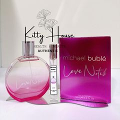 Nước Hoa Michael Buble Love Note Eau De Parfum 10ml - Hương Hoa Cỏ Quyến Rũ, Nữ Tính, Thích Hợp Làm Quà Tặng