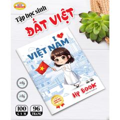 Tập Học Sinh A5 Cao Cấp 96 Trang - 4 Ô Ly Caro, Định Lượng 100Gsm, Giấy Trắng Độ Sạch Cao - Văn Phòng Phẩm Chính Hãng