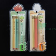 Bộ 08 Bút Chì G-Star WT-39 Kèm Đồ Chuốt và Dụng Cụ Định Vị Tư Thế Viết Cho Bé - Giúp Tập Viết Đẹp và Đúng Cách