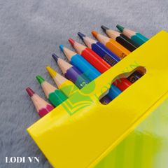 Hộp Bút Chì 12 Màu G-Star CP1 - Bút Chì Màu Ngắn, Sắc Nét Cho Học Sinh, Tô Màu Sáng Tạo, Chính Hãng 100%