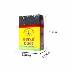Hộp 30 Cục Gôm Tẩy Chì G-Star E-207 - Màu Đen, Tẩy Sạch Mượt Mà, An Toàn Tuyệt Đối cho Học Sinh và Văn Phòng