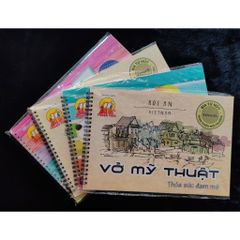 Tập Vẽ Mỹ Thuật 120 Trang Có Lò Xo - Bìa Ngẫu Nhiên, Thân Thiện Môi Trường, Dành Cho Bé Sáng Tạo Nghệ Thuật