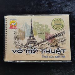 Tập Vẽ Mỹ Thuật 120 Trang Có Lò Xo - Bìa Ngẫu Nhiên, Thân Thiện Môi Trường, Dành Cho Bé Sáng Tạo Nghệ Thuật