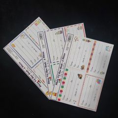 Tệp Nhãn Dán Tập Vở Học Sinh Siêu Cute - Bộ 40 Nhãn Trang Trí Dễ Thương Cho Học Tập và Ghi Chú