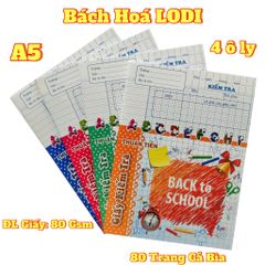 Tập Giấy Kiểm Tra Thuận Tiến 80 Gsm - 4 Ô Ly Caro, 80 Trang Dành Cho Học Sinh, Giấy Chính Hãng Văn Phòng Phẩm Chất Lượng