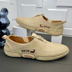Giày Lười Nam DAVINCIA Da Simili Chống Trơn Chạy Nhanh Dễ Phối Đồ - Giày Slip-on Thời Trang Cho Học Sinh, Sinh Viên, Nam Giới