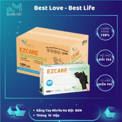 Thùng 10 Hộp Găng Tay Nitrile Không Bột VIETGLOVE Đen - An Toàn Vệ Sinh Trong Chế Biến Thực Phẩm và Dịch Vụ Spa