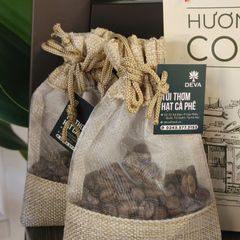 Túi Thơm Treo Xe Ô Tô Hương Việt - Hạt Cà Phê Arabica Nguyên Chất 100% Khử Mùi, Hút Ẩm, Trang Trí Không Gian Hàng Đầu