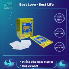 Miếng Dán Giảm Đau Hayachi Tiger Plaster - Hiệu Quả Lên Đến 12 Giờ Cho Đau Cơ, Đau Khớp, Đau Lưng, 20g/5m