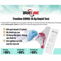 Que Test Nhanh Covid-19 Trueline SARS-CoV-2 - Phát Hiện Kháng Nguyên Tại Nhà, Độ Nhạy 96.3%