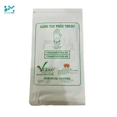 Găng tay phẫu thuật tiệt trùng Vglove Khải Hoàn - Y tế chính hãng, độ nhạy cao, không gây dị ứng, an toàn cho sức khỏe