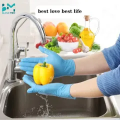 Găng tay y tế cao su Nitrile xanh Sglove không bột 3.5g Thùng 10 hộp