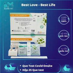 Que Test Nhanh Covid-19 Onsite Tại Nhà - Bộ Xét Nghiệm Kháng Nguyên SARS-CoV-2, 20 Test/Hộp, Kết Quả Trong 15 Phút