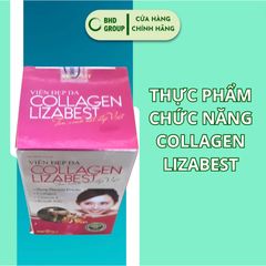 Viên uống bổ sung collagen Lizabest - Hỗ trợ làm đẹp da, giảm lão hóa, tăng độ đàn hồi - Nhật Việt Pharma - Hộp 30 viên