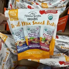 Hạt Mix Trái Cây Sấy Hữu Cơ Nature's Garden - Snack Packs 816g (24 Gói Nhỏ) - Thơm Ngon, Bổ Dưỡng, Lành Mạnh