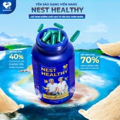 Viên Uống Yến Sào Nest Healthy Ausmedic - Tăng Cường Miễn Dịch, Cải Thiện Giấc Ngủ, 22.500MG Yến Sào, Phù Hợp Cho Mọi Đối Tượng