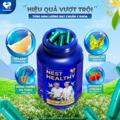 Viên Uống Yến Sào Nest Healthy Ausmedic - Tăng Cường Miễn Dịch, Cải Thiện Giấc Ngủ, 22.500MG Yến Sào, Phù Hợp Cho Mọi Đối Tượng