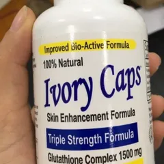 Viên Uống Trắng Da Ivory Caps 60 Viên - Bổ Sung Glutathione Chống Oxy Hóa, Làm Sáng Da, Xuất Xứ Mỹ