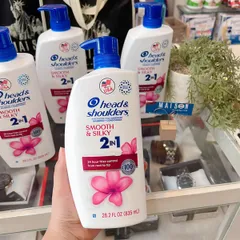 Dầu Gội Head & Shoulders Smooth & Silky 2in1 835ml - Sạch Gàu, Tóc Mềm Mượt, Dưỡng Ẩm Chất Lượng Cao