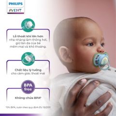 Ty Ngậm Philips Avent Hình Thú Siêu Thoáng Khí Dành Cho Bé 0-6 Tháng - Bộ 2 Chiếc