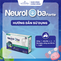 Viên uống Neuroloba Forte hỗ trợ tuần hoàn máu não & cải thiện trí nhớ - Bổ não tự nhiên 30 viên