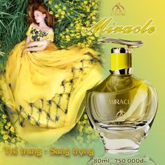 Nước Hoa Nữ Charme Miracle 80ml - Hương Pháp Thanh Lịch, Gợi Cảm Dành Cho Phụ Nữ - Thích Hợp Mọi Dịp