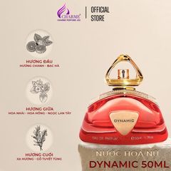 Nước Hoa Nữ Charme Dynamic 50ml - Hương Hoa Tươi Mát, Quyến Rũ, Lưu Hương Lâu, Phong Cách Năng Động, Trẻ Trung